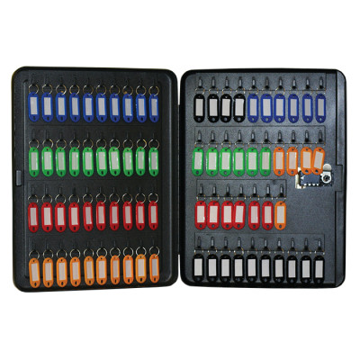 Бокс для ключей Buromax на 77 секции, с брелоками, с кодовым замком, стальной, черный (BM.0413) Винница - изображение 1