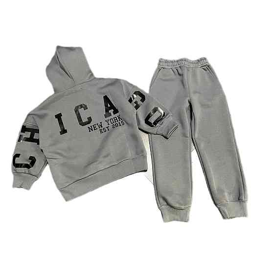 Детский теплый спортивный костюм Chicago 3нитка флис 128 Николаев