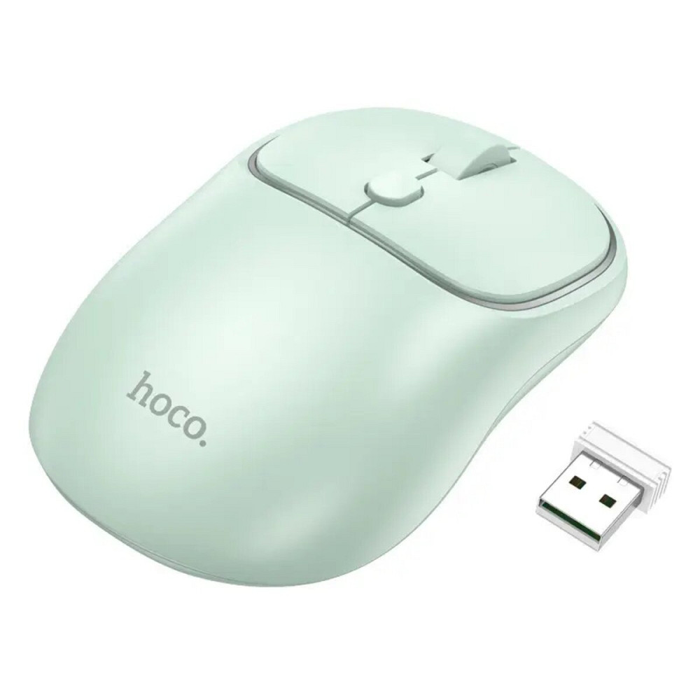 Миша Hoco GM25 Royal dual-mode business wireless mouse Light Green (6942007608558 ) Киев - изображение 1