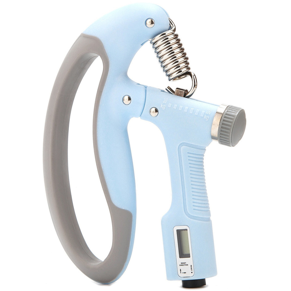 Еспандер кистьовий з лічильником PowerPlay PP-4403 з регульованим навантаженням 10-100 кг. Синій Кам'янське - фото 1