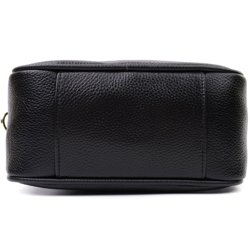 Сумка кросс-боди для женщин на каждый день из натуральной кожи Vintage 22590 Черная Киев - изображение 6