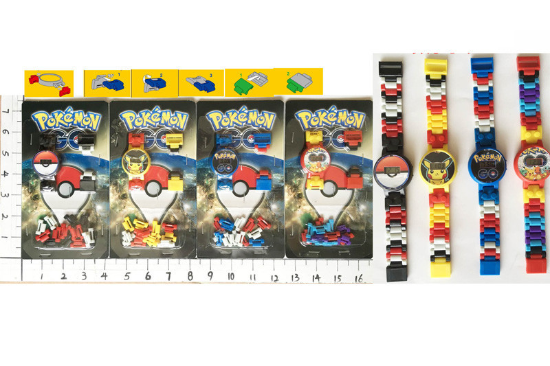 Игра-часы B1113105 (960шт/2)"Pokemon Go"4 вида,на планш.10,5*19см, шт Київ - фото 1