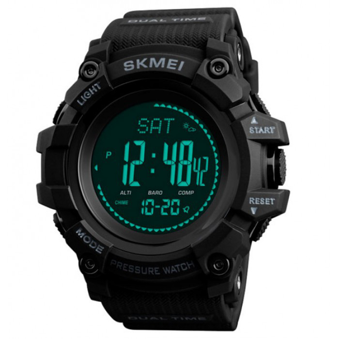 Розумний Годинник Skmei Processor з Шагомером і Барометром Чорний Вінниця - фото 2