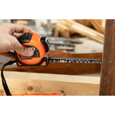 Рулетка Neo Tools Super Black, 7.5мx25мм, с фиксатором сматывания, магнит (67-244) Винница - изображение 10