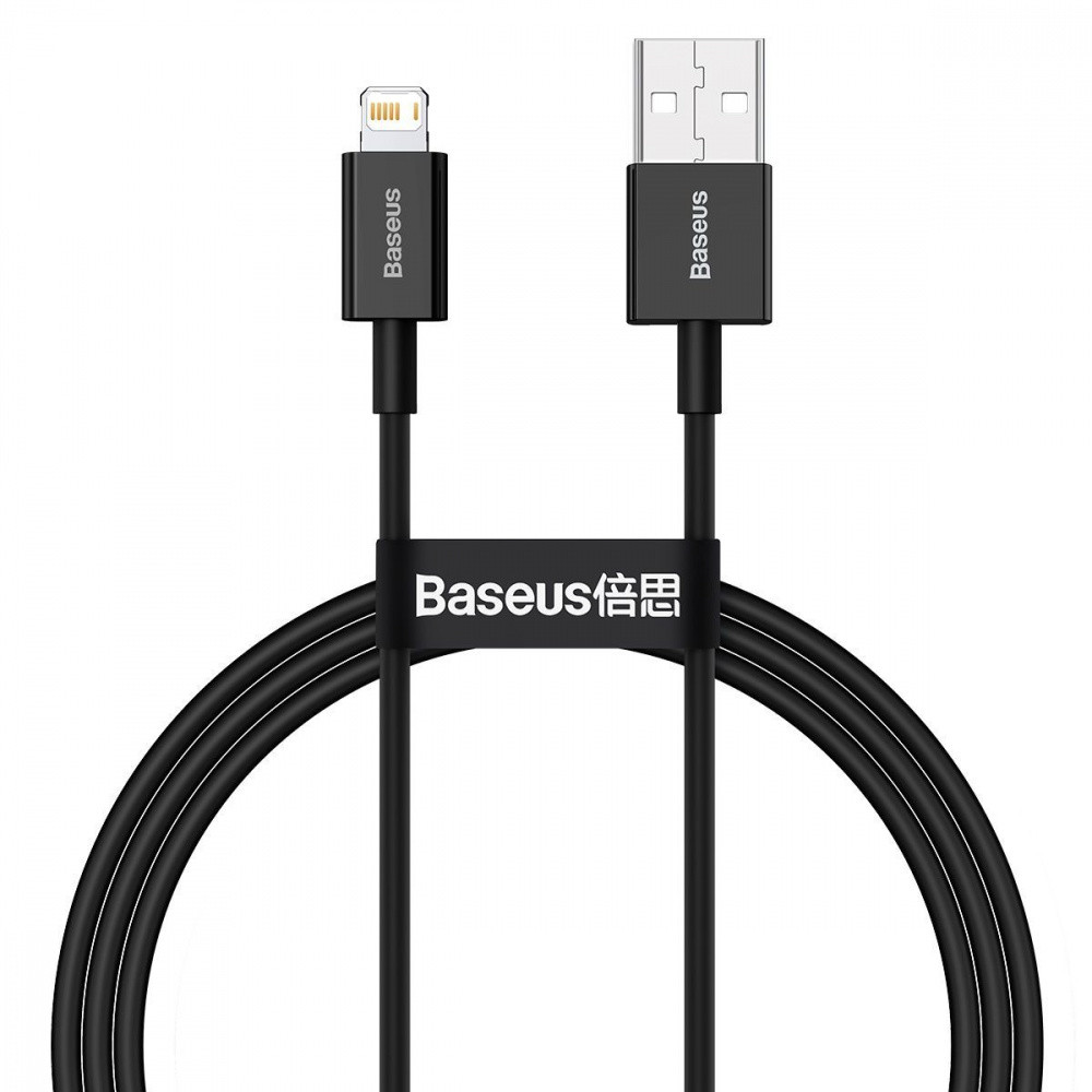 Кабель Baseus Superior Series Fast Charging Lightning 2.4A 1м черный Львов - изображение 1