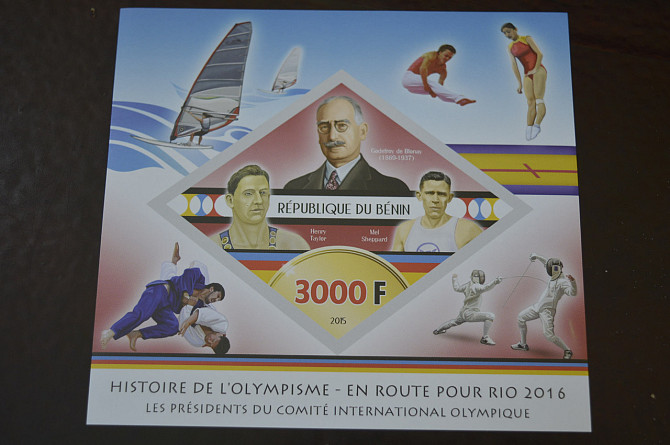 Бенин. Спорт. Блок. Личнисти 2014 (А-16) Полтава - изображение 1