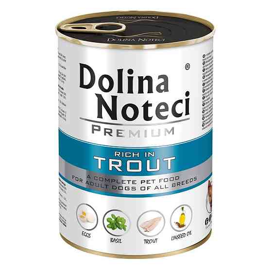 Dolina Noteci Premium (Долина Нотечі Преміум) консерви вологий корм для собак із фореллю 400 г. х 24 шт. Запоріжжя