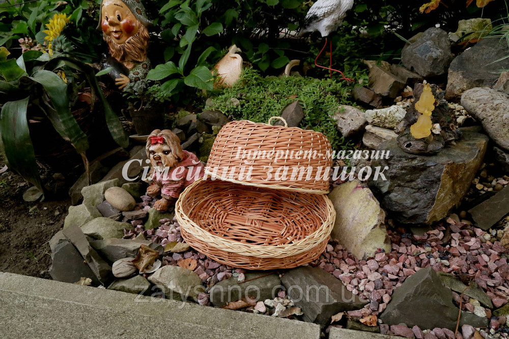 Хлебница плетеная светло коричневая Киев - изображение 3