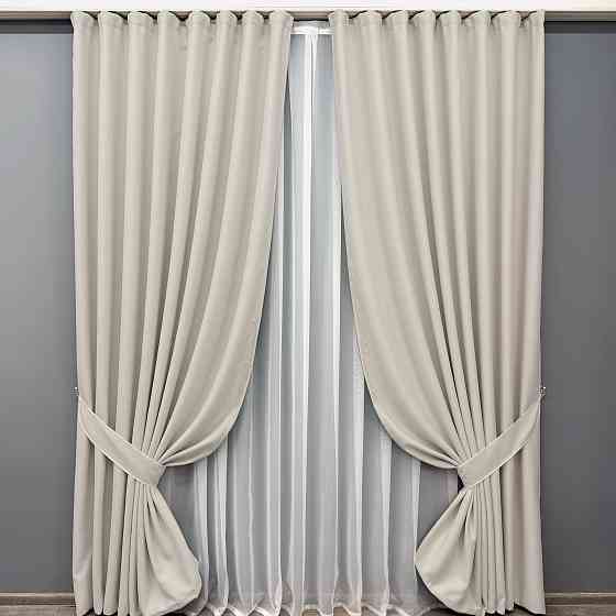 Комплект штор VR-Textil Блекаут двосторонній Scandi № 1902ш Таш 150х270 см 2 шт (33-0935) Київ