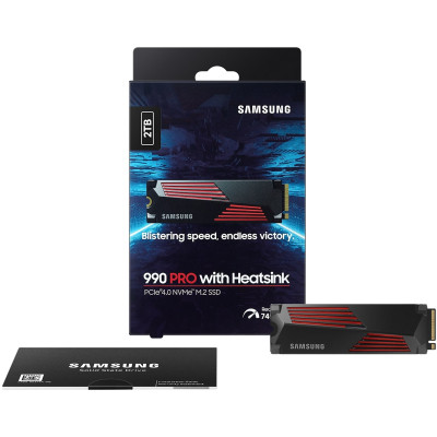 Накопитель SSD M.2 2280 2TB 990 PRO with Heatsink Samsung (MZ-V9P2T0CW) Винница - изображение 3