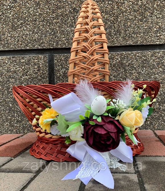 Кошик на Великдень плетений з лози Київ - фото 3