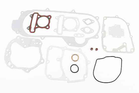 Прокладки двигуна 80cc-47мм, к-кт 15 деталей, короткий варіатор, тип2 Киев