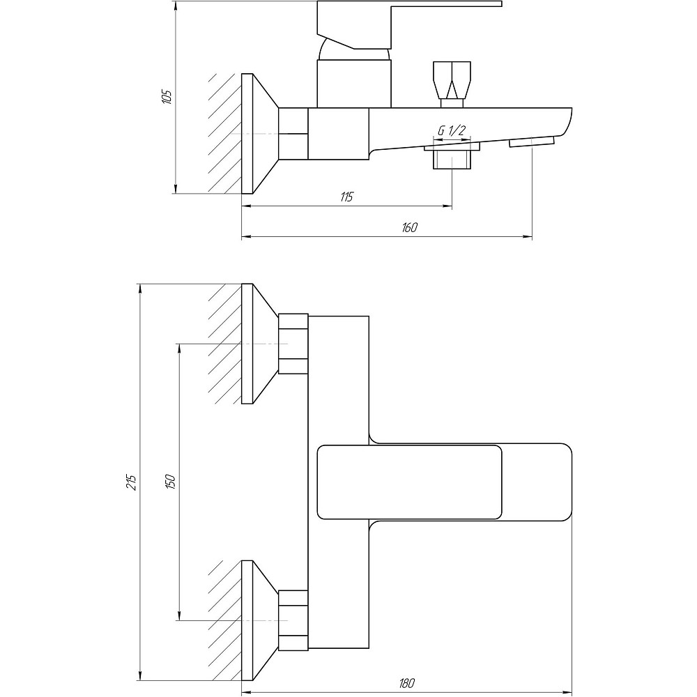 Змішувач для ванної Globus Lux Milano GLM-0102-10-BB Тернополь - изображение 7