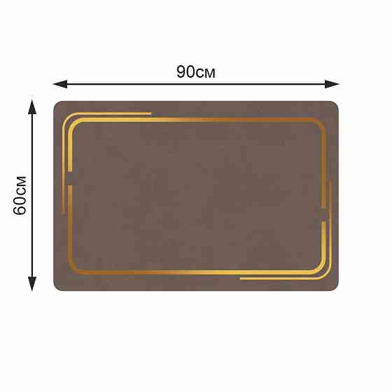 Суперпоглинаючий Діатомітовий Килимок Aquarius для ванної 60 х 90 см Коричневий Мармур Буча