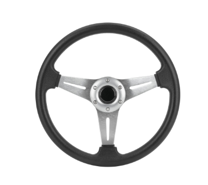 Рулевое Колесо 340 Мм Алюминий Серебристое Для Комфортного Управления Лодкой Киев - изображение 1