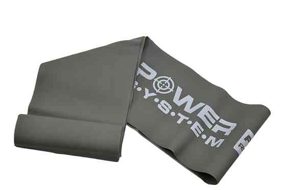 Стрічка-еспандер для спорту та реабілітації Power System PS-4123 Flat Stretch Band Level 3 Grey (25-35кг.) Луцьк