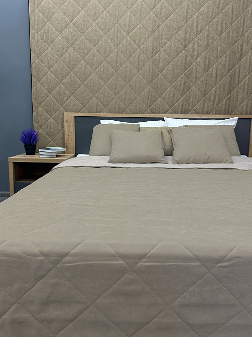 Покрывало стеганое Decorator Sparta Diamond ромб 130х220 см капучино (85-044) Киев - изображение 5