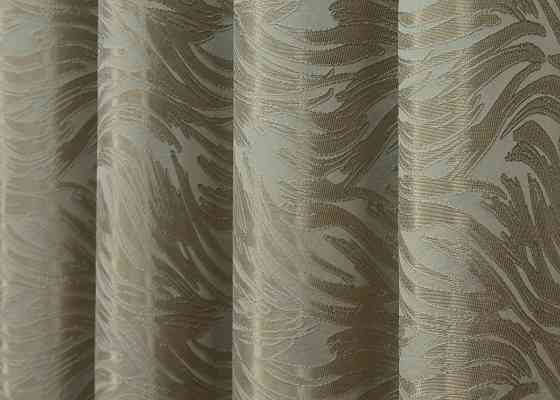 Комплект коротких штор VR-Textil Жаккард Magic № 1603ш Бежевый с золотистым 145х170 см 2 шт (35-0248) Киев