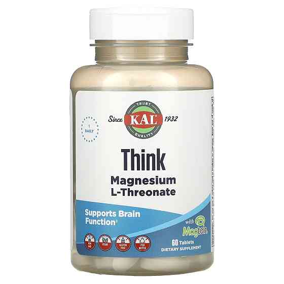 Магний L-треонат для мозга (Think Magnesium L-Threonate) 2000 мг 60 таблеток Киев