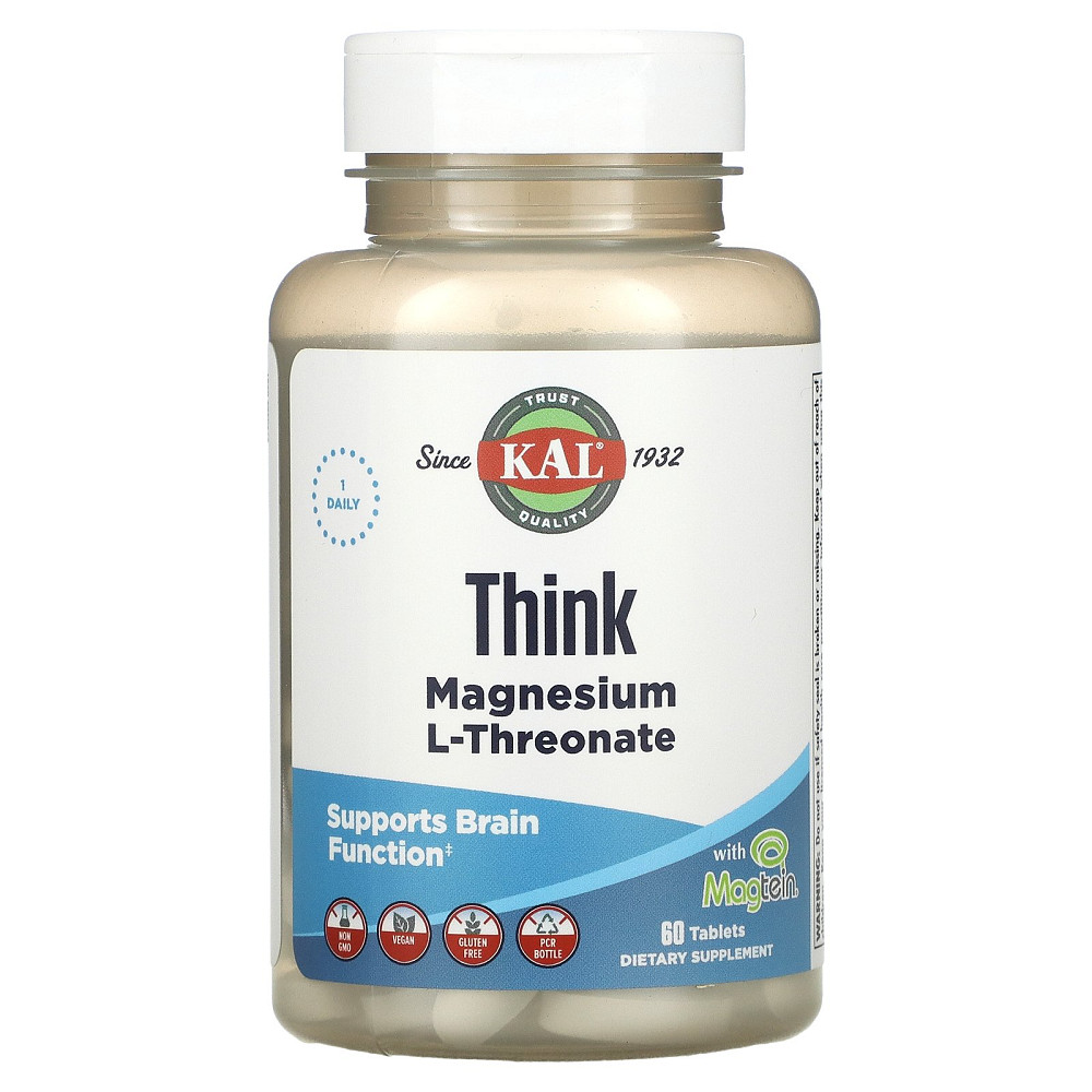 Магний L-треонат для мозга (Think Magnesium L-Threonate) 2000 мг 60 таблеток Киев - изображение 2