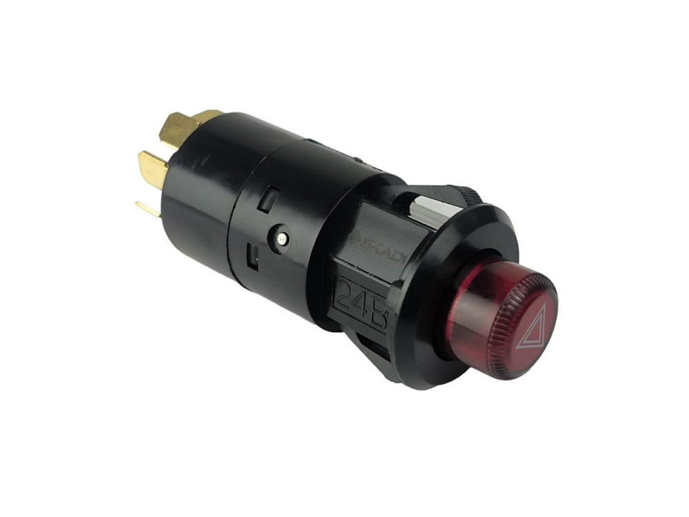 Кнопка сигналізації Камаз, МАЗ, ЗІЛ, ГАЗ 24В (універсальна) (8 контактів) аварійної Мукачево - фото 1