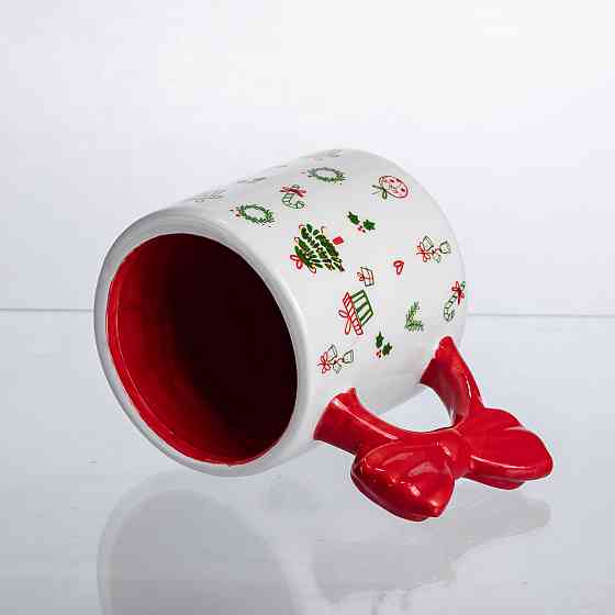 Yiwu Новорічна порцелянова чашка для чаю та кави 400 (мл) Merry Christmas CR-1-18 Коломия