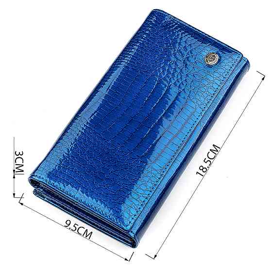 Кошелек женский ST Leather 18394 (S3001A) вместительный Синий Киев