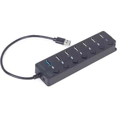 Концентратор Gembird 7 ports (1xUSB3.1+6xUSB2.0) switch black (UHB-U3P1U2P6P-01) Винница
