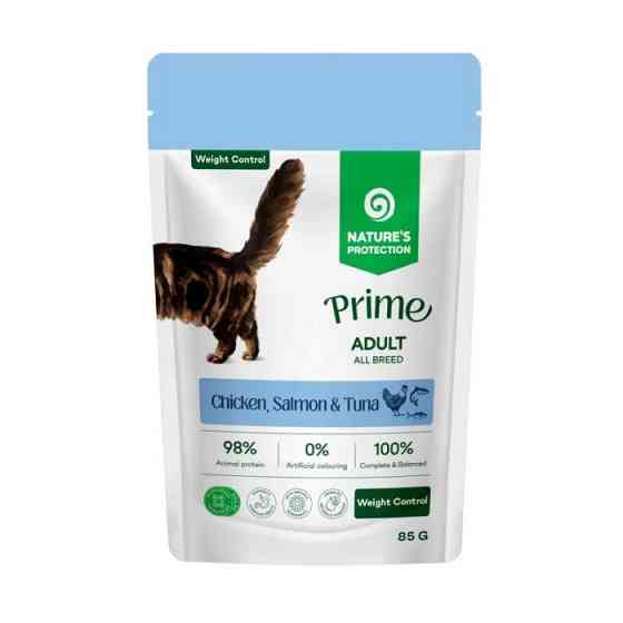 Nature's Protection Prime Adult Cats Weight Control Chicken, Salmon and Tuna Вологий корм для котів для контролю ваги з куркою, лососем і тунцем, Київ