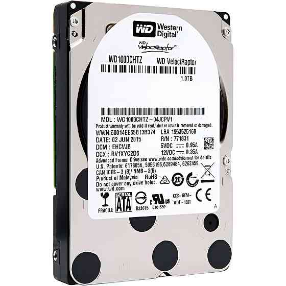 Накопичувач HDD 2.5" SATA 1.0TB WD VelociRaptor 10000rpm 64MB (WD1000CHTZ) ( 14337 ) Харків