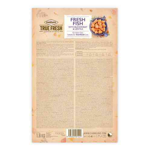 Сухий корм Carnilove True Fresh Cat для для дорослих котів, з рибою, 1,8 кг Київ