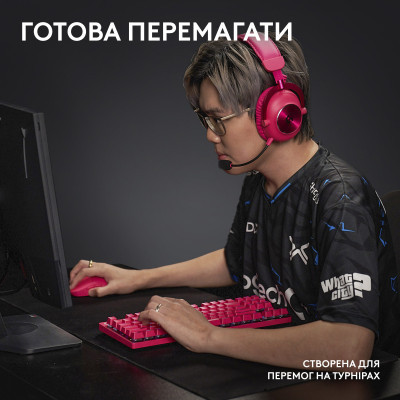 Клавиатура Logitech G PRO X TKL Lightspeed Tactile USB UA Magenta (920-012159) Винница - изображение 7