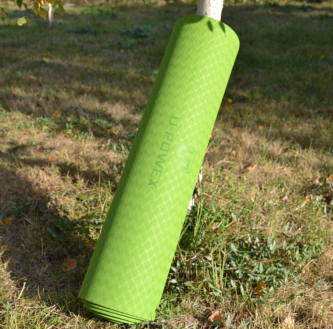 Коврик для йоги та фітнесу U-POWEX TPE Yoga mat Green/Black (183х61х0.6) Кам'янське - фото 8