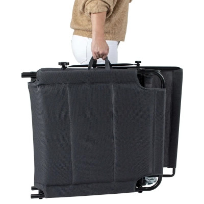 Раскладушка Bo-Camp Sun Lounger With Sunscreen 5 Positions Grey (1304492) (DAS303260) Винница - изображение 7