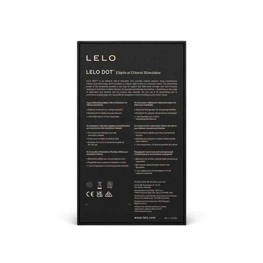 Кліторальний вібратор LELO DOT Aqua, точкова стимуляція, технологія Infinite Loop Львів - фото 9