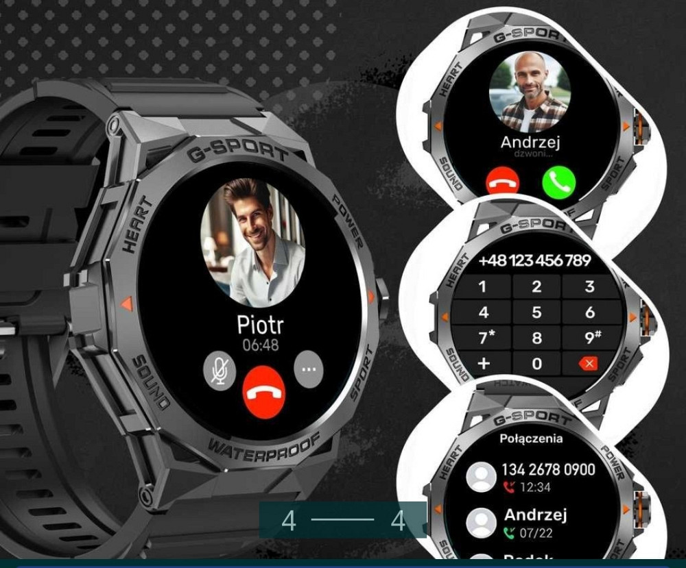 Тактические умные Часы: LIGE K62 Киев - изображение 4