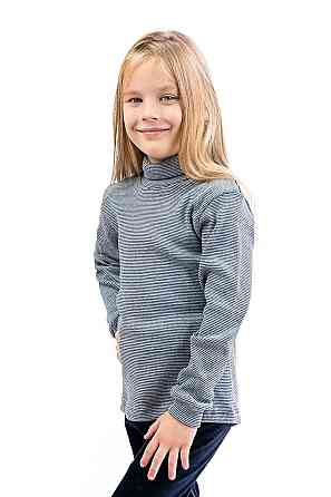 Водолазка дитяча з начосом сіра топ Крохатушка одяг Київ