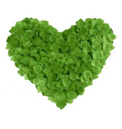 Пелюстки троянд штучні 200 штук 45 на 45 мм салатовий Київ