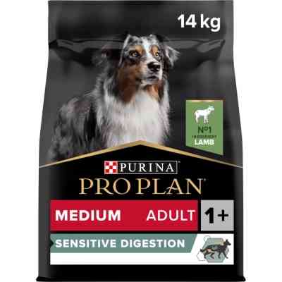 Сухой корм для собак Purina Pro Plan Medium с чувствительным пищеварением (ягненок) 14 кг (7613035214774) Винница