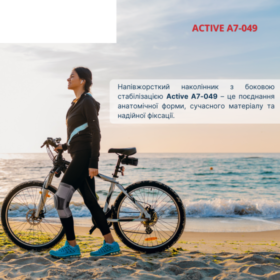 Эластичный бандаж коленного сустава усиленный Active А7-049 Днепр