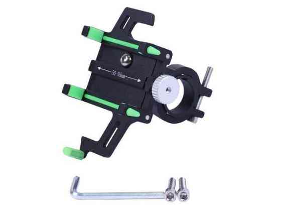 Держатель телефона HFCM-19  (крепление на руль), алюминий, зеленый Мукачево