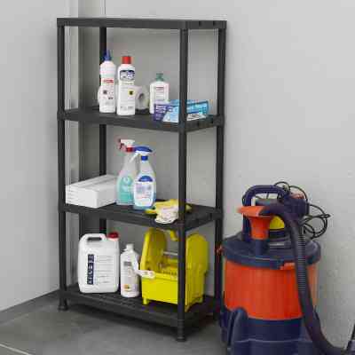 Стеллаж Toomax 4 полки cm. 71x35x138h black (5138) Вінниця