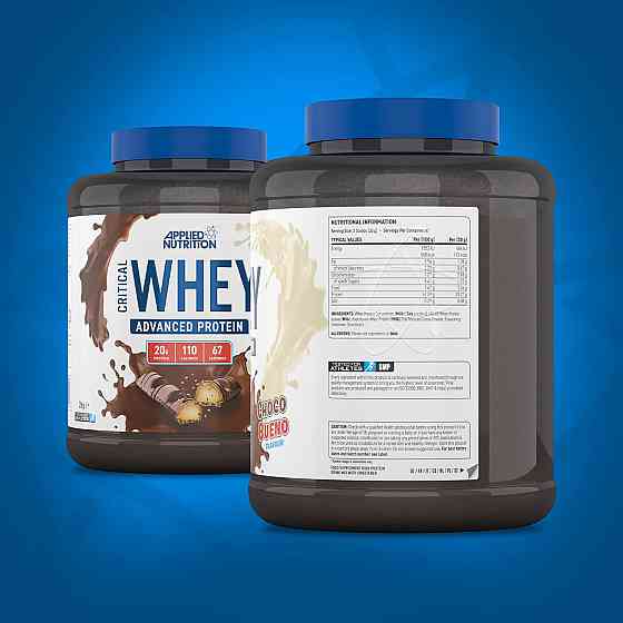 Critical Whey Protein Powder 2kg  (2kg - 67 Servings) (Choco Bueno) Луцьк