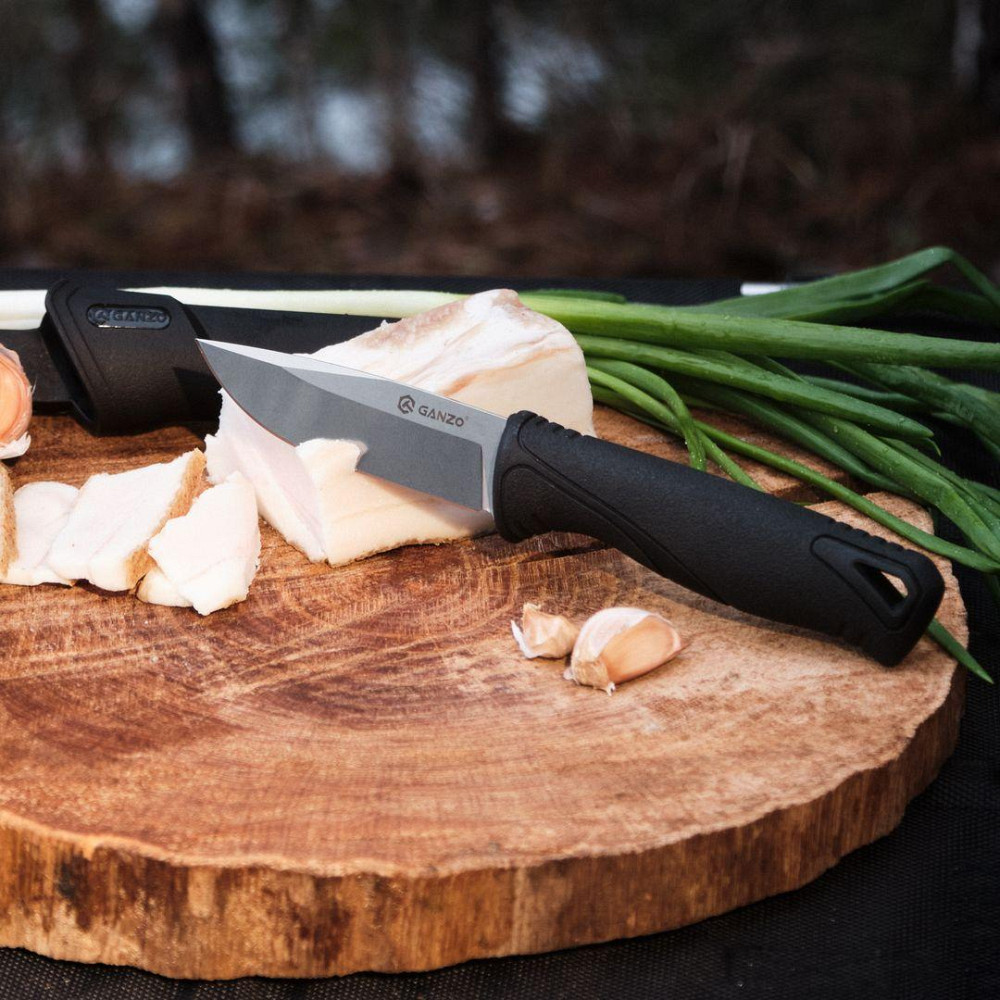 Ніж Ganzo G807-BK чорний з ножнами Рівне - фото 6