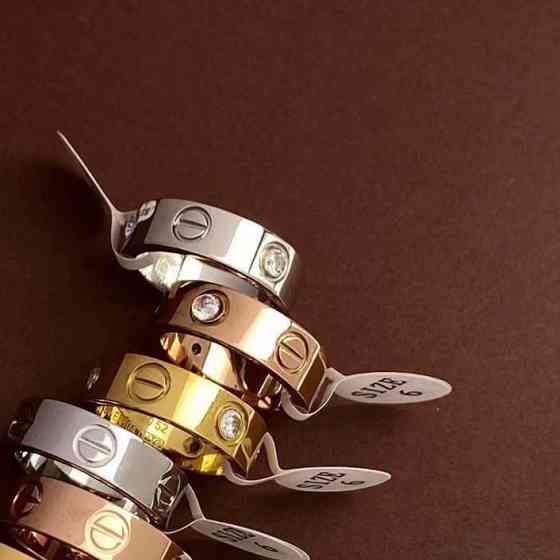 Брендові кільця Cartier / Картьє, з цирконами Одеса