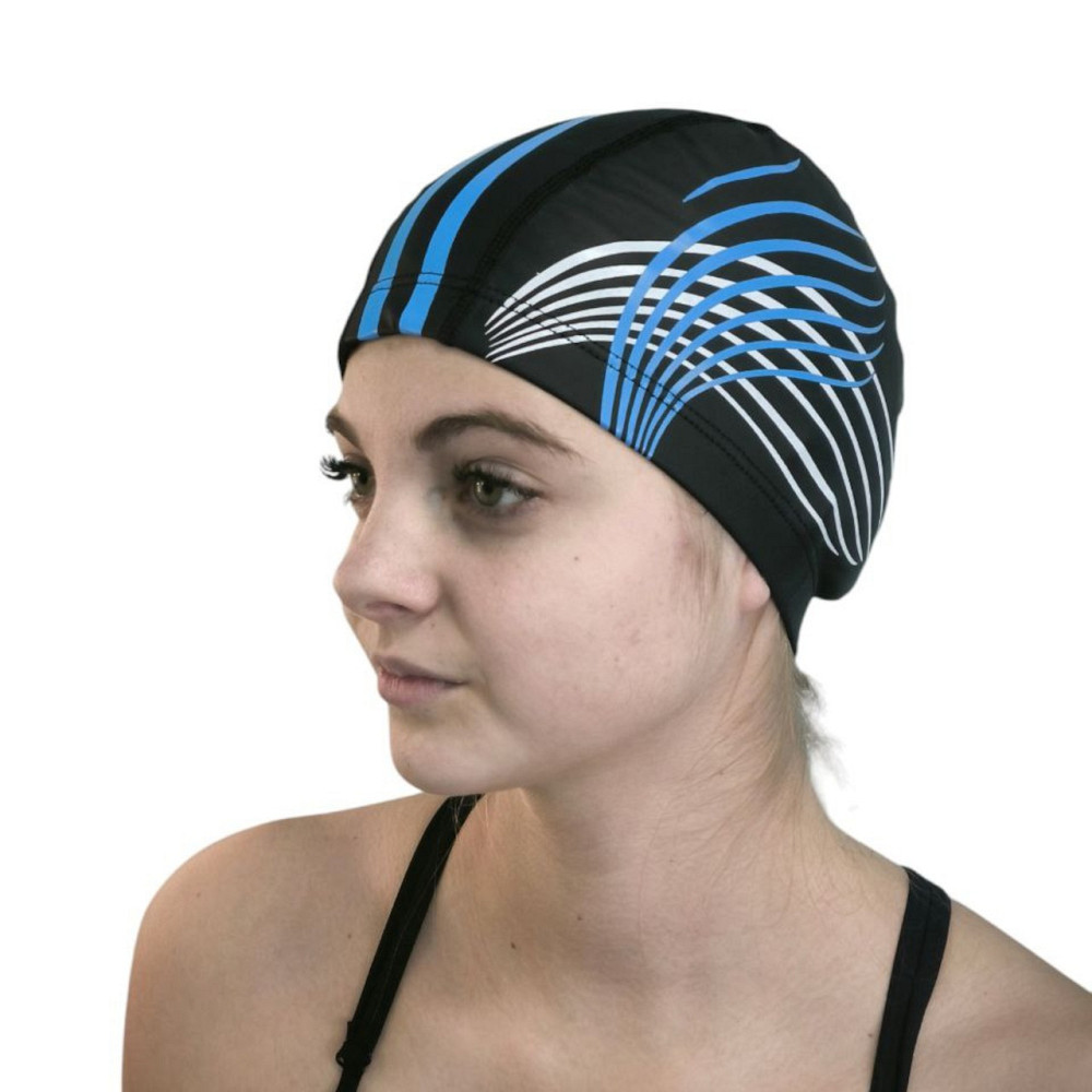 Шапочка для плавання тканинна SNS GRASS PU-H1 Вишневе - фото 6