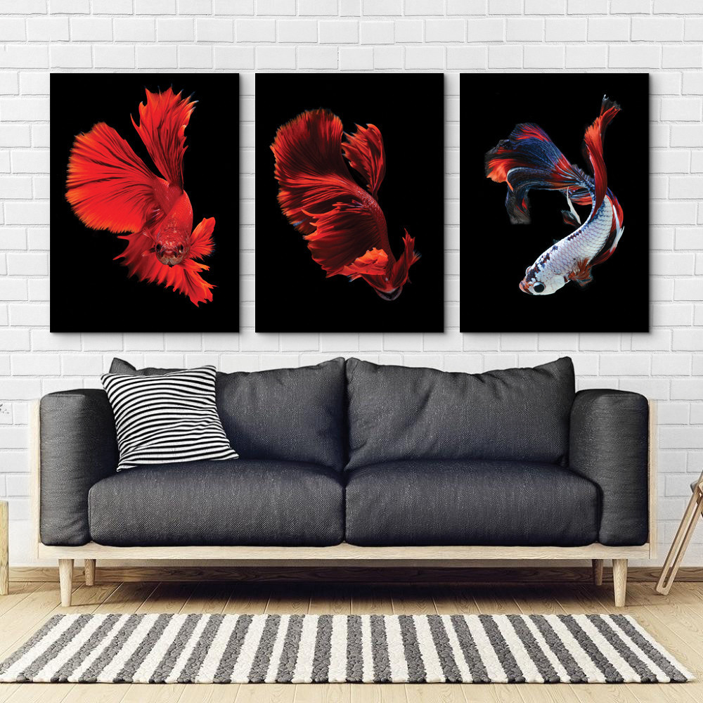 Модульна картина Абстракція Рибка Art-44_B3 Київ - фото 2