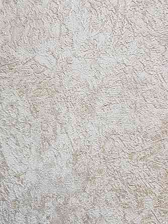 Шпалери вінілові на флізеліні Grandeco Anastasia метрові структурні під штукатурку пісочні бежеві Київ