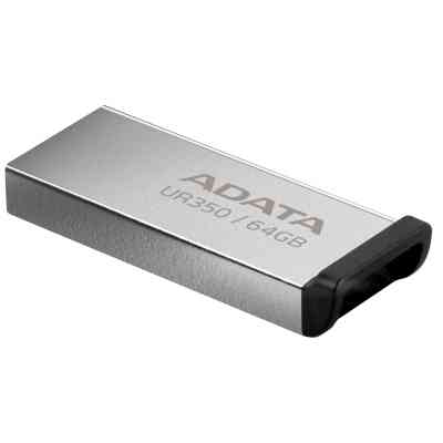 USB флеш накопичувач ADATA 64GB UR350 Silver-Black USB 3.2 (UR350-64G-RSR/BK) Вінниця