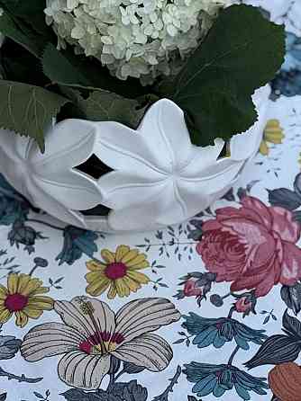 Ecotton Скатертина столова Ecotton DUCK 150х170 см водовідштовхувальна з квітами Коломия